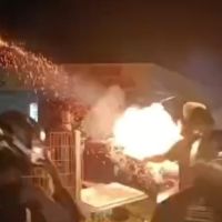 Noite de terror em protesto de motoboys