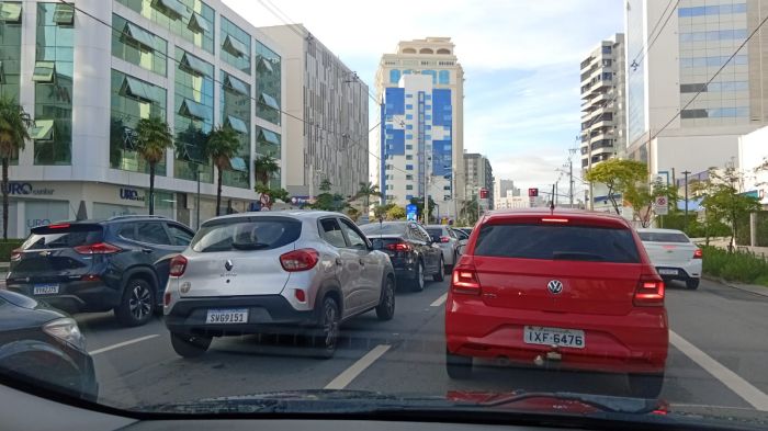 Itajaí tem trânsito tranquilo na manhã desta quinta-feira