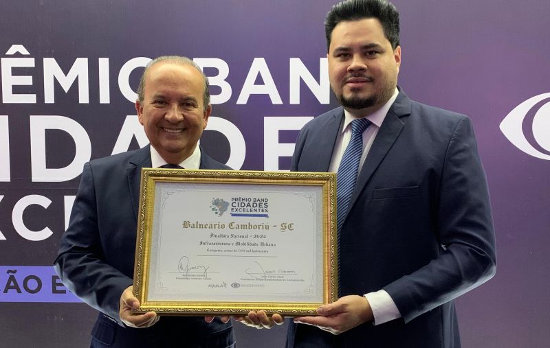 Balneário Camboriú está entre as três melhores gestões em infraestrutura e mobilidade urbana do Brasil no prêmio Band Cidades Excelentes  (foto: divulgação)