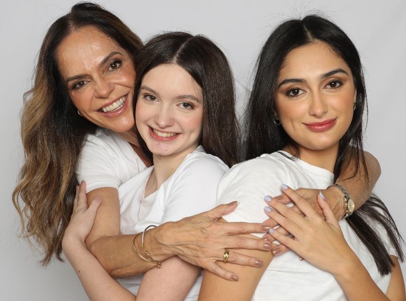 Marina, Karen Schauffert e Luíza