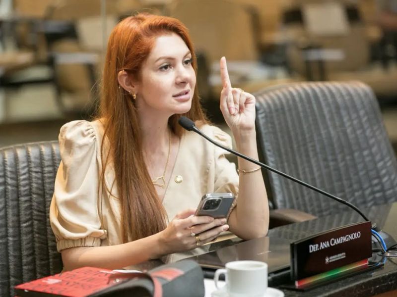 A deputada estadual Ana Campagnolo (PL) alertou os deputados que tão aportando na Comissão de Constituição e Justiça (CCJ) da Leléia projetos da deputada Paulinha da Silva (Podemos) contra a homarada