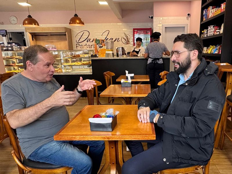 Vice-presidente da Câmara de Camboriú, Victor Piccoli (PDT), fez uma visita de cortesia ao JC