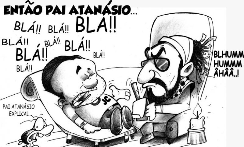 Enquanto isso... (charge: Pirão d’água)