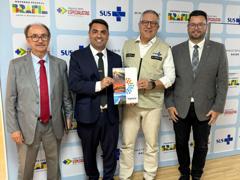 Em Brasília, prefeito Xepa garante recursos para construção de UBS no Jardim Praiamar