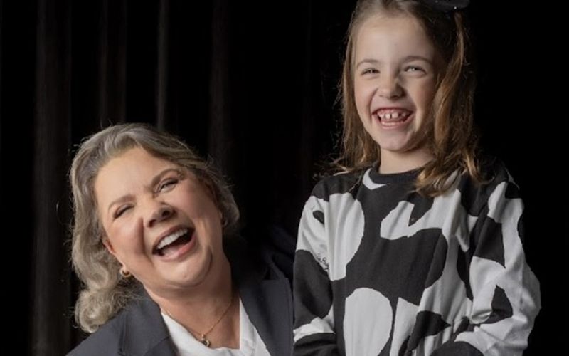 Ana Pedroni com a neta: Lívia