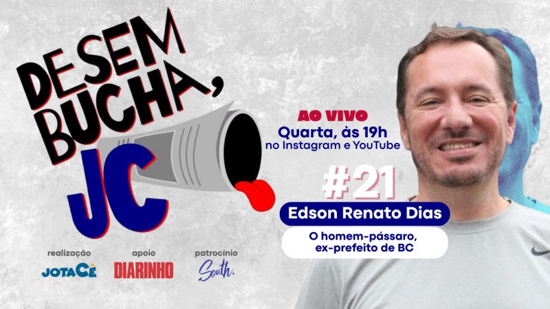 Assista no canal Desembucha JC no YouTube e no Instagram: @jcdiarinho (foto: divulgação)