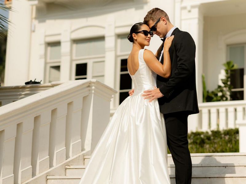 Casamento - Registro do casamento de Maria Eduarda Cardoso, cirurgiã dentista, com Lucas Becker Gallina, construtor e ex-BBB. As duas famílias da capital catarinense realizaram um dos casamentos mais aguardados do ano na Catedral de Florianópolis. A festa teve sequência na Alameda Casa Rosa.  (foto: Diego Gomes)