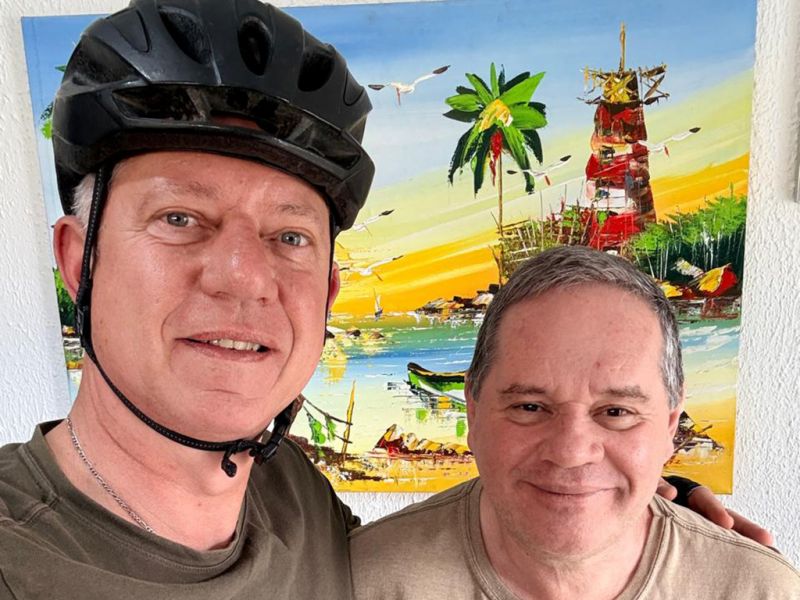 O vice-prefeito de Itajaí, o papai sabe-tudo Rubens Angioletti (PL), visitou o JC