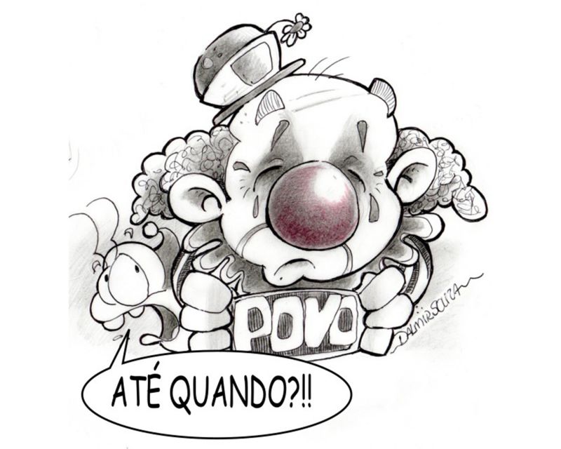 Enquanto isso, o povo... (Charge do Dalmir Souza)