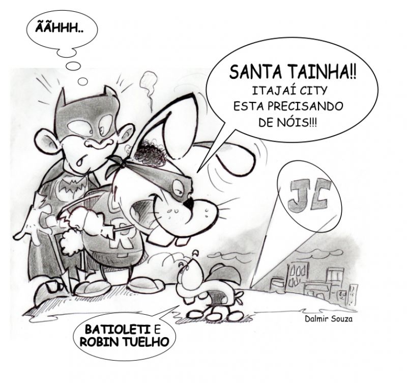 Enquanto isso... (Charge do Dalmir Souza)