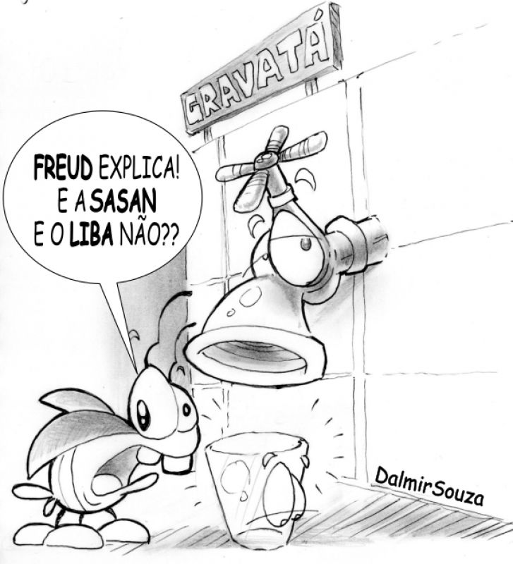 Enquanto isso, em Navega City... (Charge do Dalmir Souza)