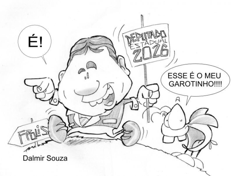 Enquanto isso... (Charge do Dalmir Souza)
