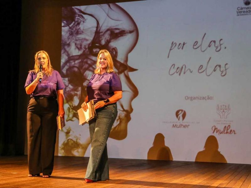 As vereadoras Ciçsa Muller (PDT) e Jade Martins (MDB) comandam a Procuradoria do Silêncio, ops, Especial da Mulher do legislativo de BC