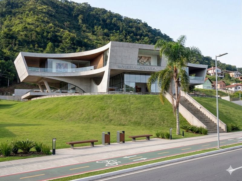 Bacana, hein? Uma ideia pra lá de interessante: aproveitar o terreno abandonado do antigo hospital Santa Beatriz, em Cabeçudas, em um baita Museu de Artes