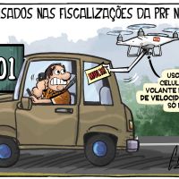Drones são usados nas fiscalizações da PRF na região