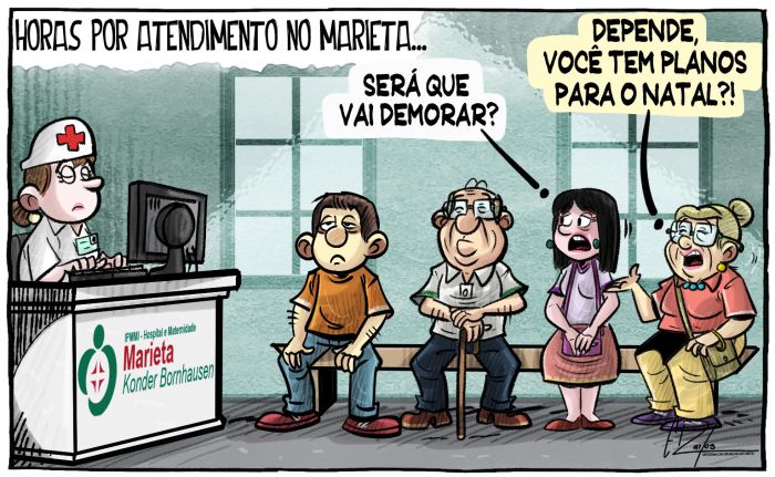 Moradora espera horas no Marieta